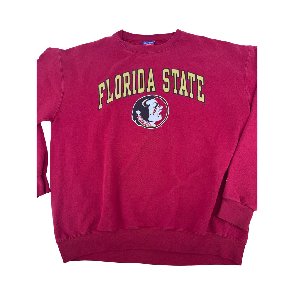 Champion Florida State Seminoles Sweatshirt Men XL Red FSU NCAA Authentic 8868